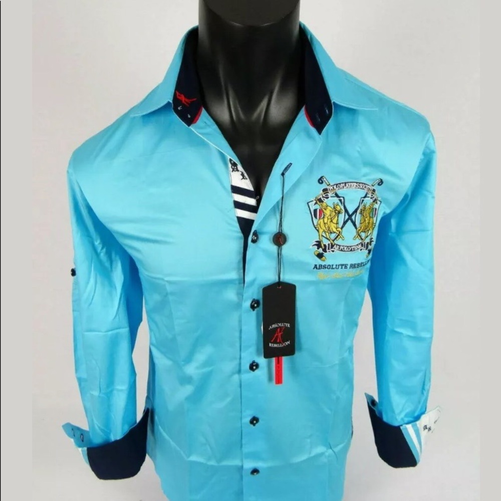 Absolute Rebellion Aqua dress shirt